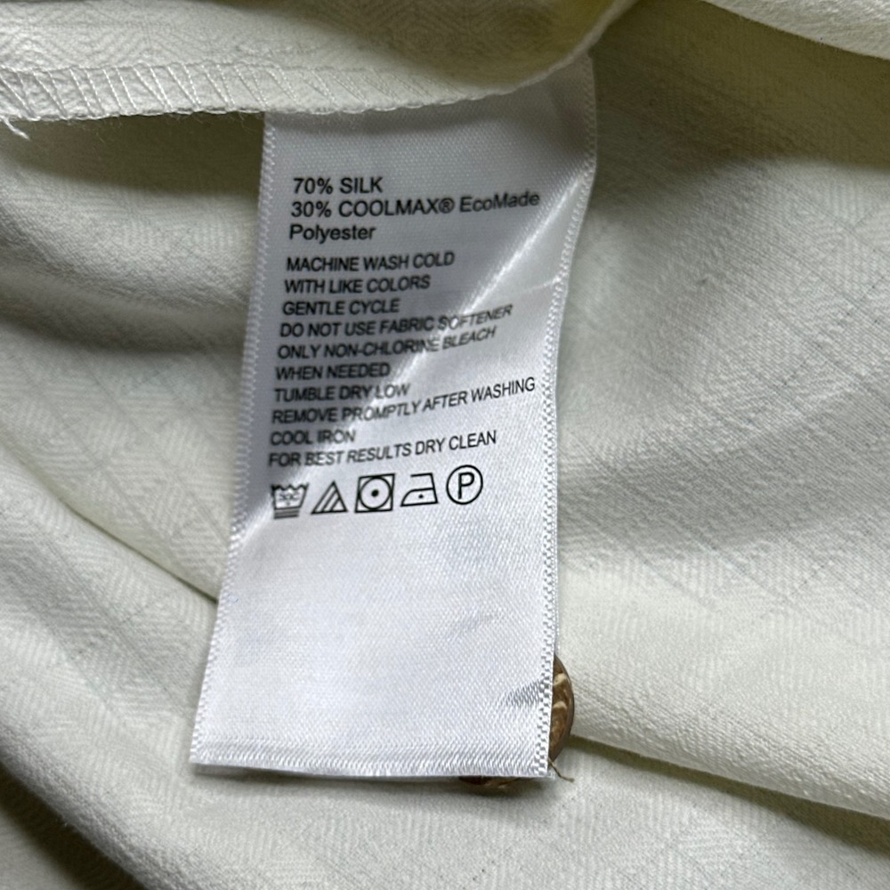 Tommy Bahama Coastal Breeze Check Shirt Mens Large Continental Silk‎ Blend NWT - Picture 7 of 13
